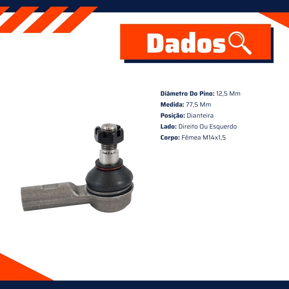 Terminal de Direção para Chevrolet Blazer - Amortex - 33109