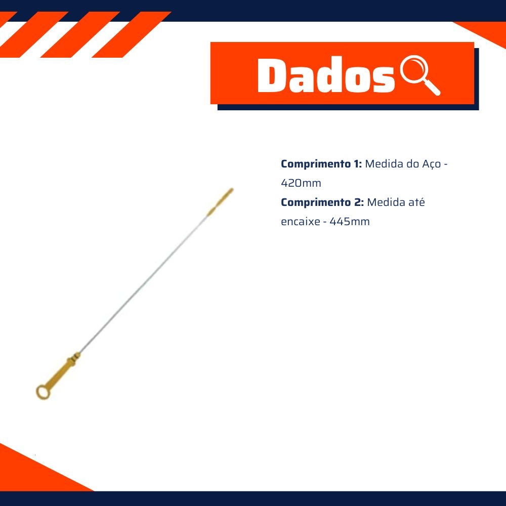 Vareta Medidora do Óleo para Chevrolet Omega - Unick - 40800