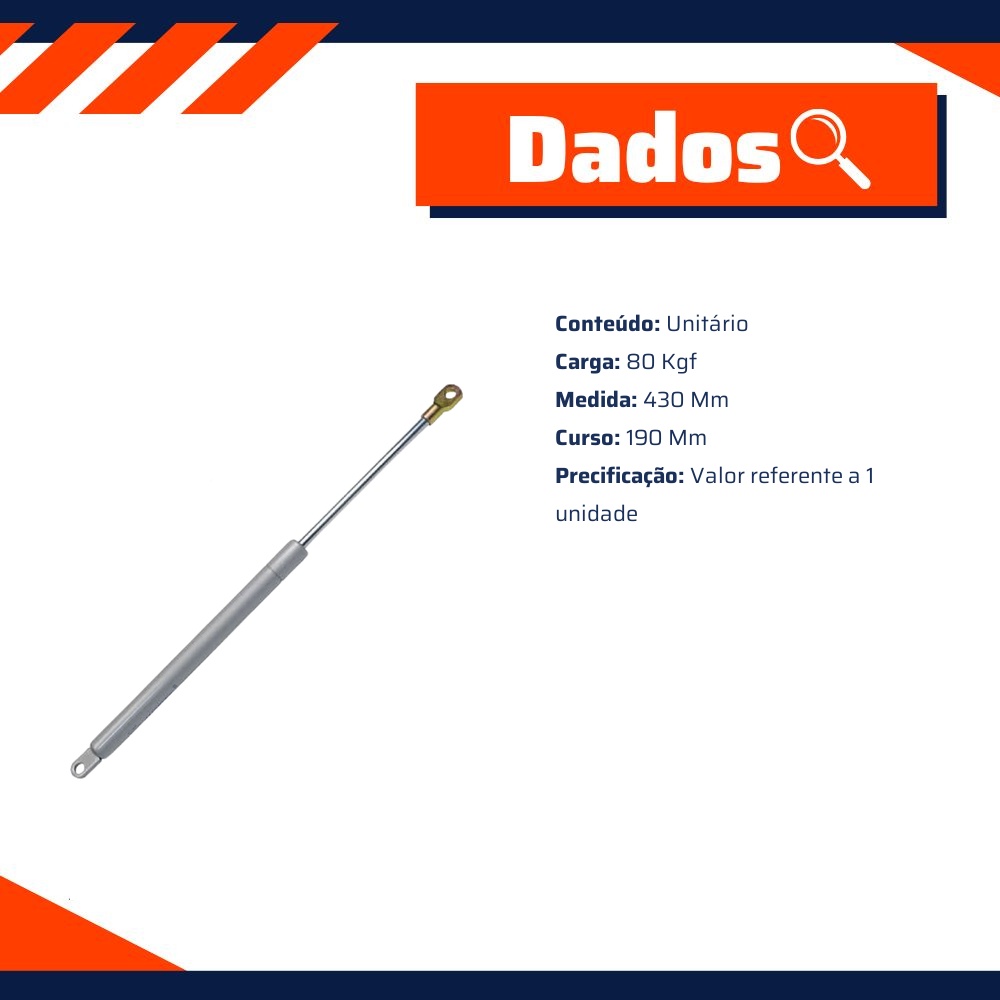 Amortecedor Mola a Gás Especial para Móveis - Amortex - 95002