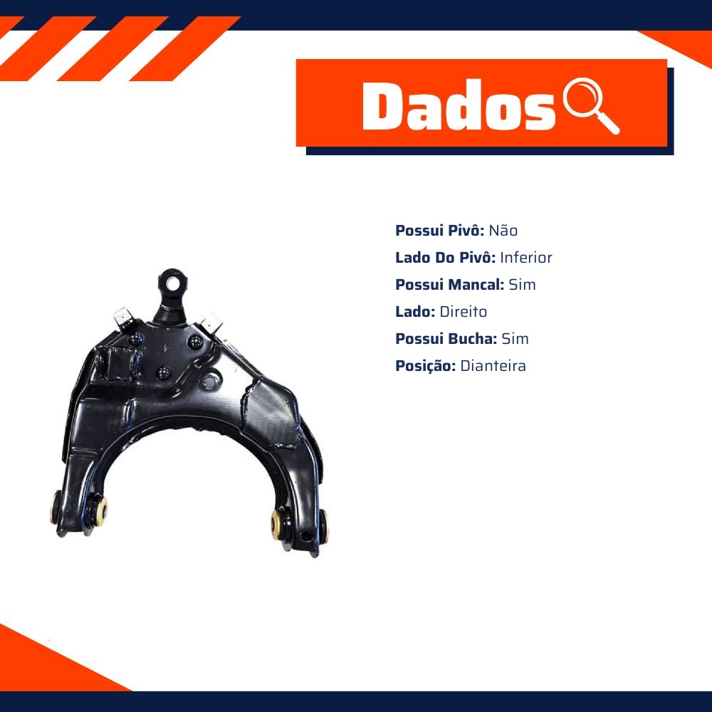 Bandeja da Suspensão para Toyota Hilux - Amortex - 56504