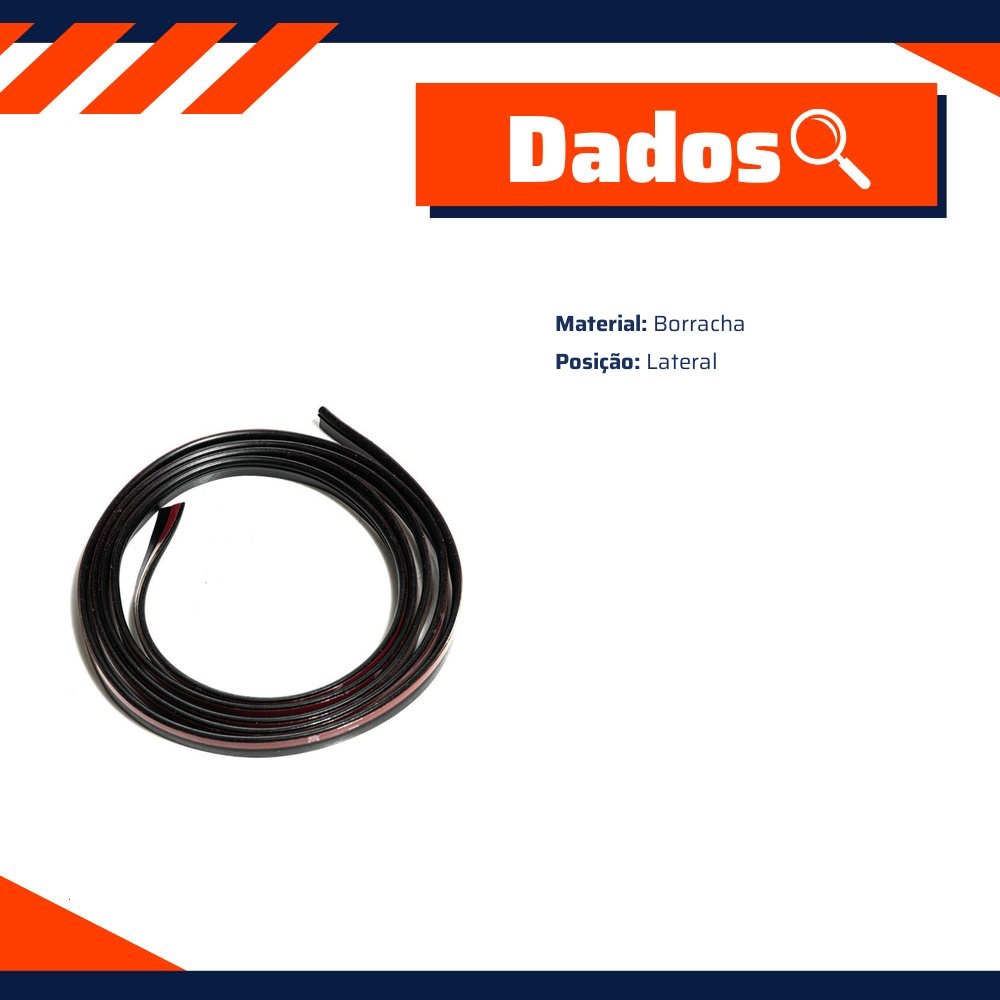 Borracha da Janela Lateral Fixa para Fiat Palio Weekend - Uniflex - 38890