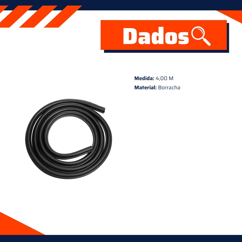 Borracha da Porta para Chevrolet S10 e Trailblazer - Uniflex - 37968