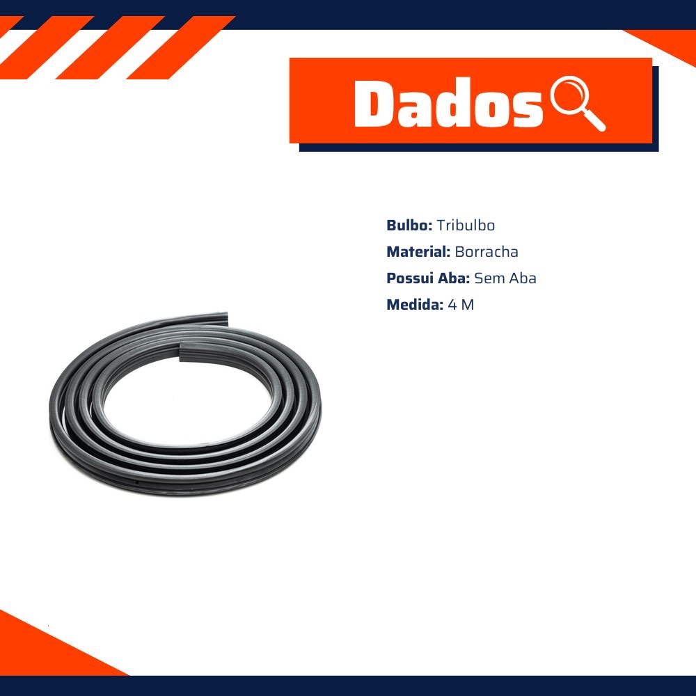Borracha da Porta para Chevrolet Chevy 500 e Marajó - Uniflex - 37020
