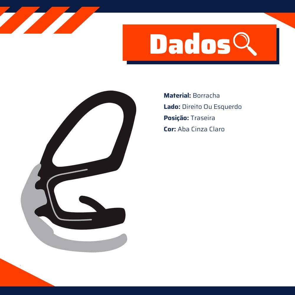 Borracha da Porta para Toyota Corolla - Uniflex - 39604