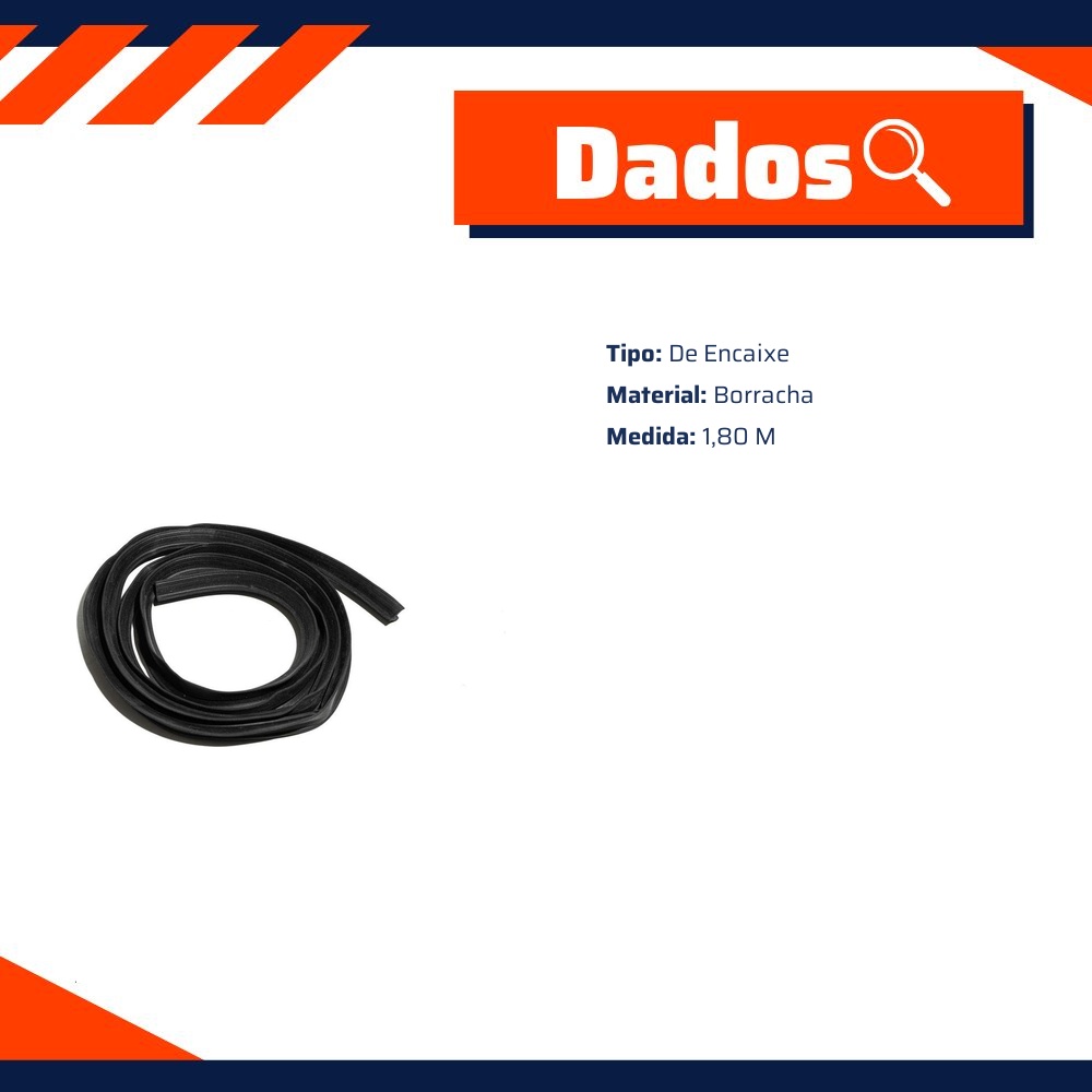 Borracha da Tampa do Motor para Volkswagen Fusca - Uniflex - 37698