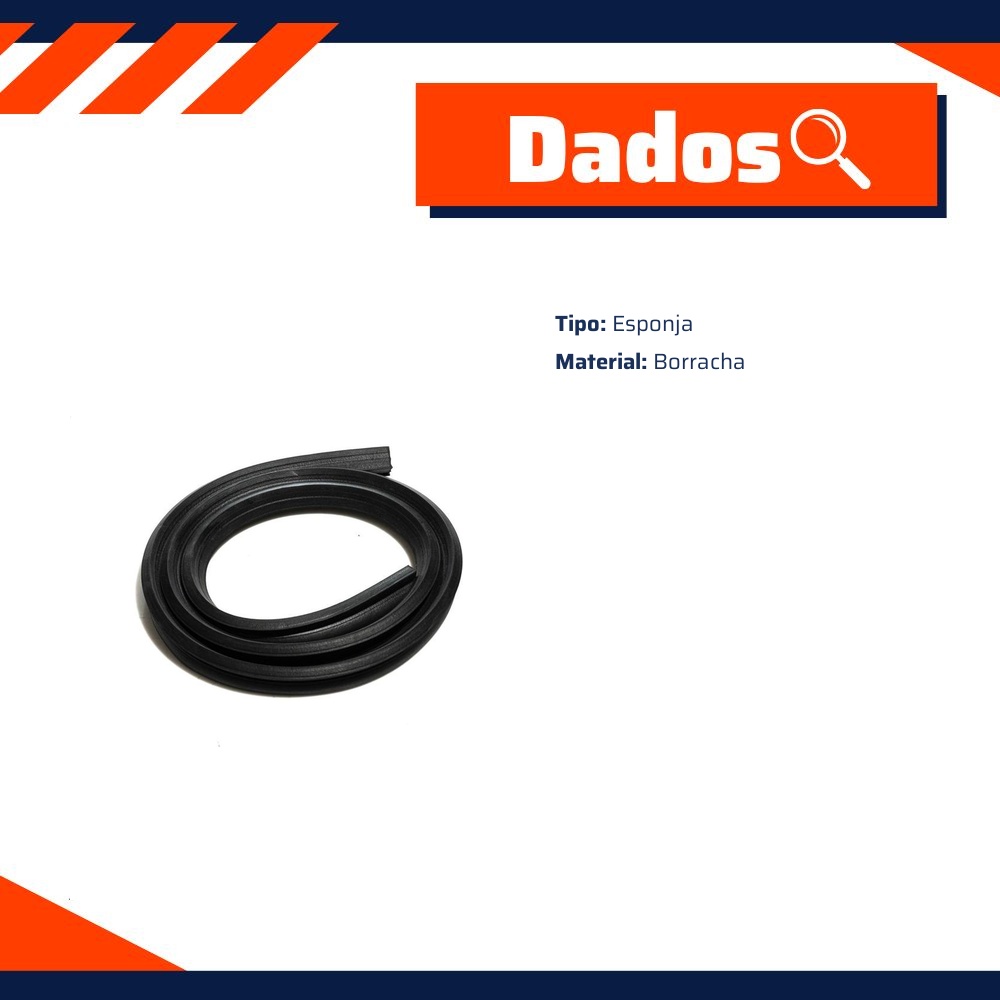 Borracha do Capô para Chevrolet Caravan e Opala - Uniflex - 38305