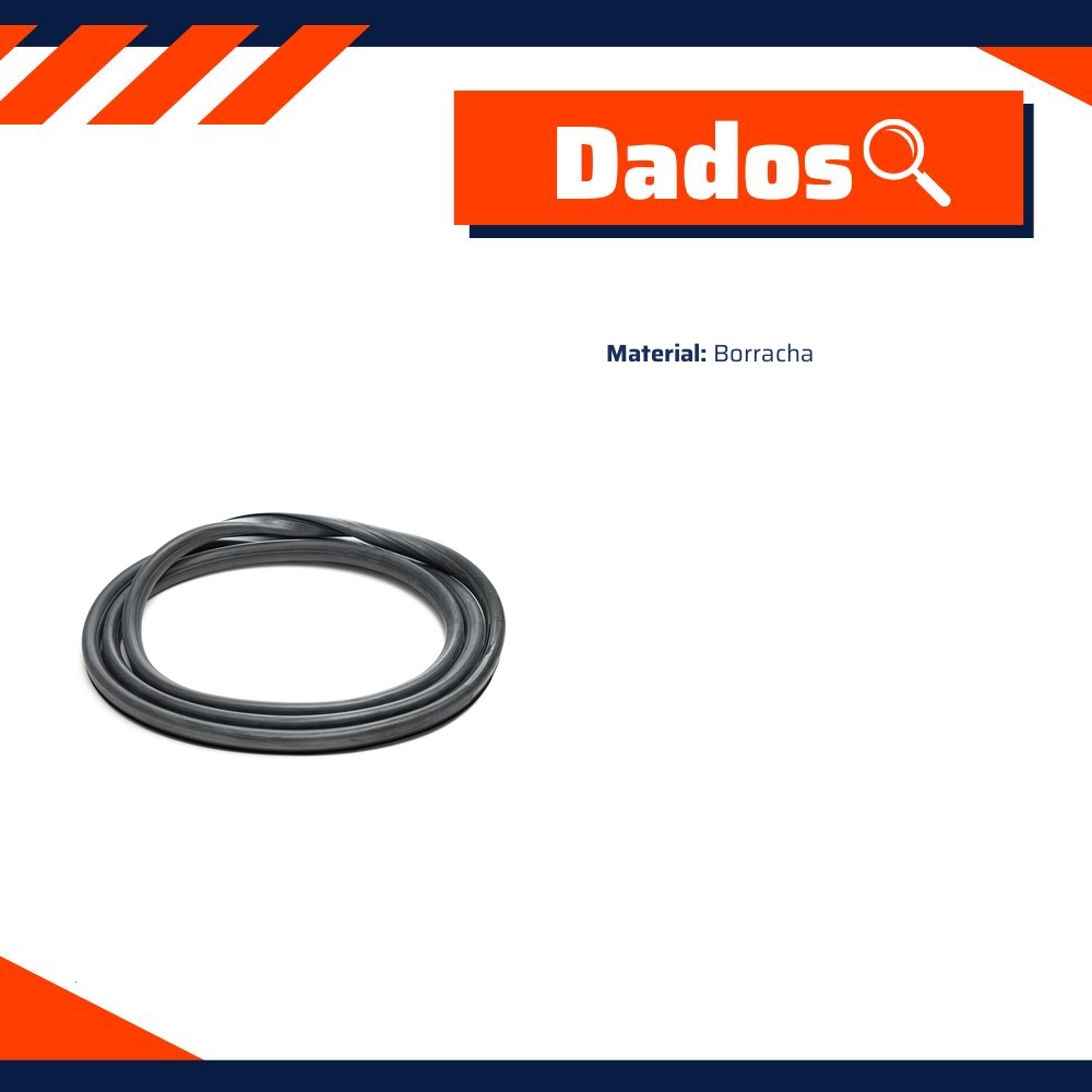 Borracha do Para-Brisa para Fiat Fiorino e Uno - Uniflex - 38802