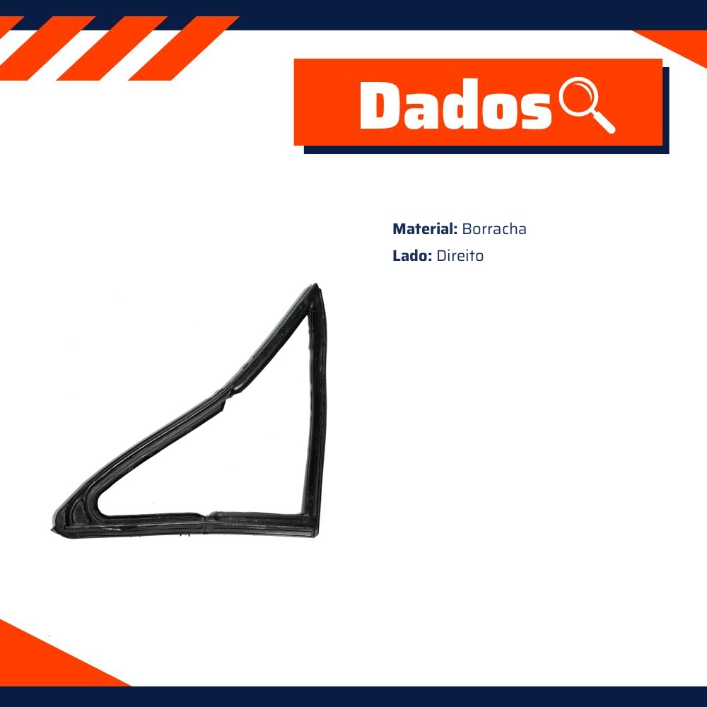 Borracha do Quebra-Vento para Volkswagen Passat - Uniflex - 37473
