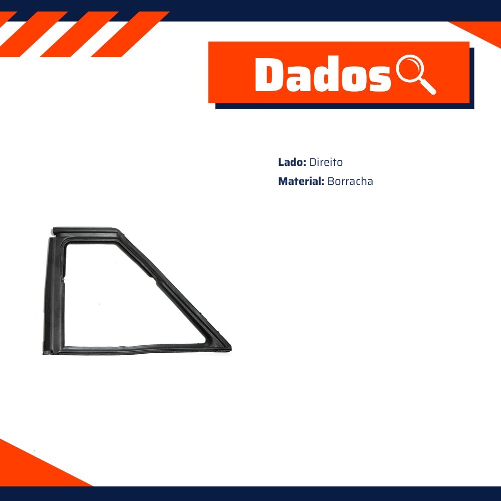 Borracha do Quebra-Vento para Ford Royale e Versailles - Uniflex - 37483