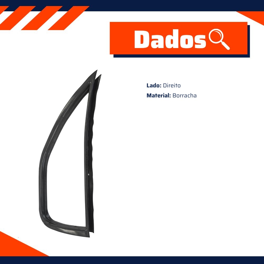 Borracha do Quebra-Vento para Toyota Bandeirante - Uniflex - 39638