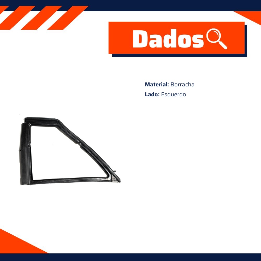 Borracha do Quebra-Vento para Ford Royale e Versailles - Uniflex - 37482