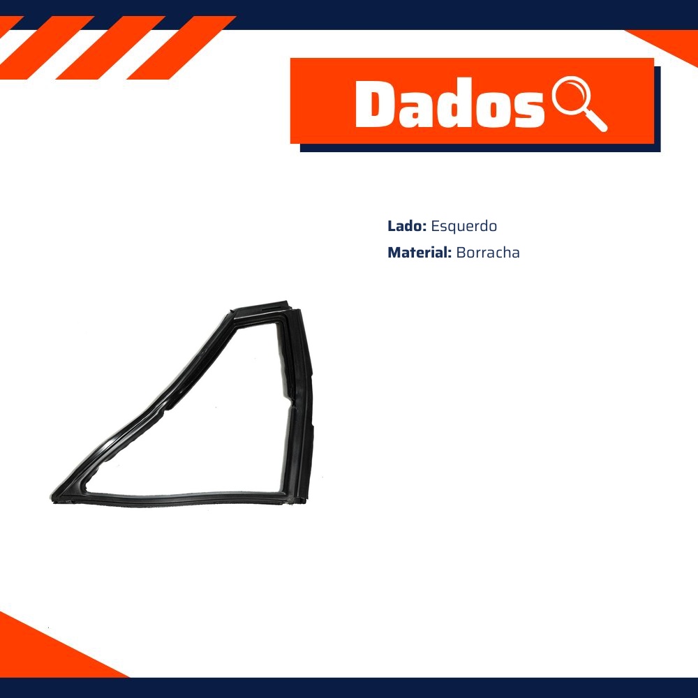 Borracha do Quebra-Vento para Volkswagen Santana - Uniflex - 37480