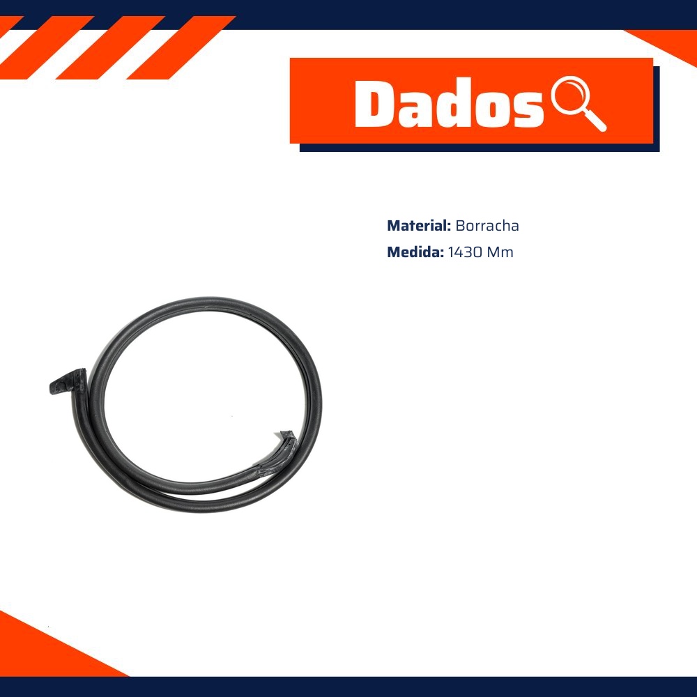 Borracha Entre Portas do Porta-Malas para Fiat Fiorino - Uniflex - 39207