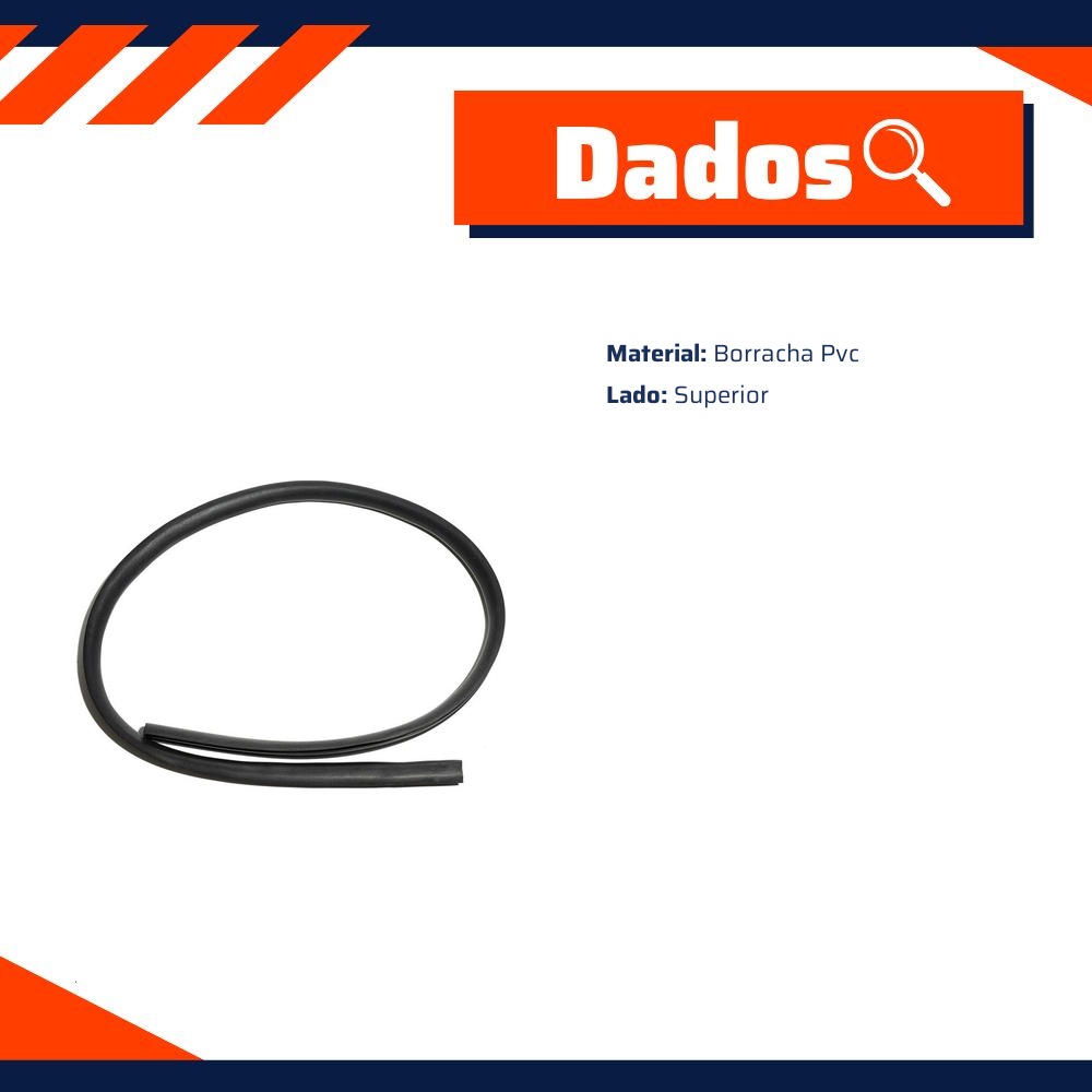 Borracha do Para-Brisa para Fiat Siena e Strada - Uniflex - 38825