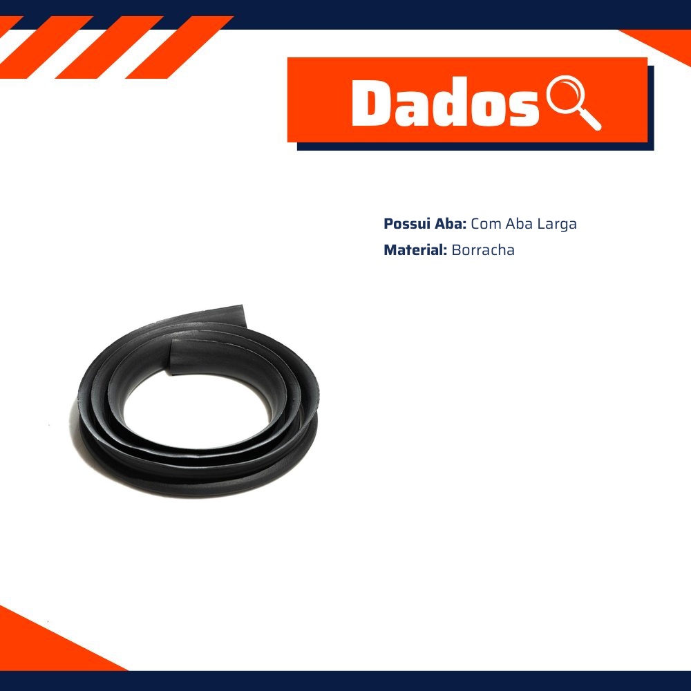 Borracha do Para-Brisa para Chevrolet Blazer e S10 - Uniflex - 37780