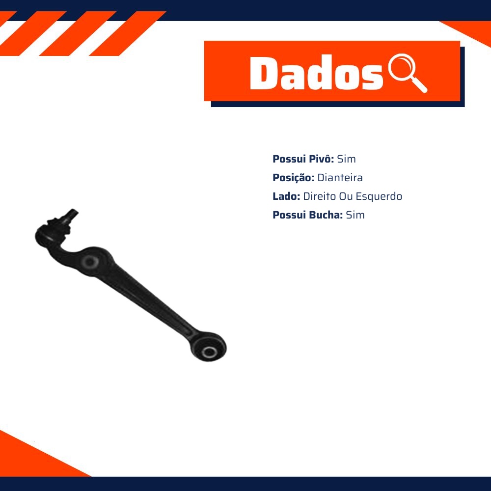 Braço Oscilante Reto para Ford Fusion - Amortex - 52199