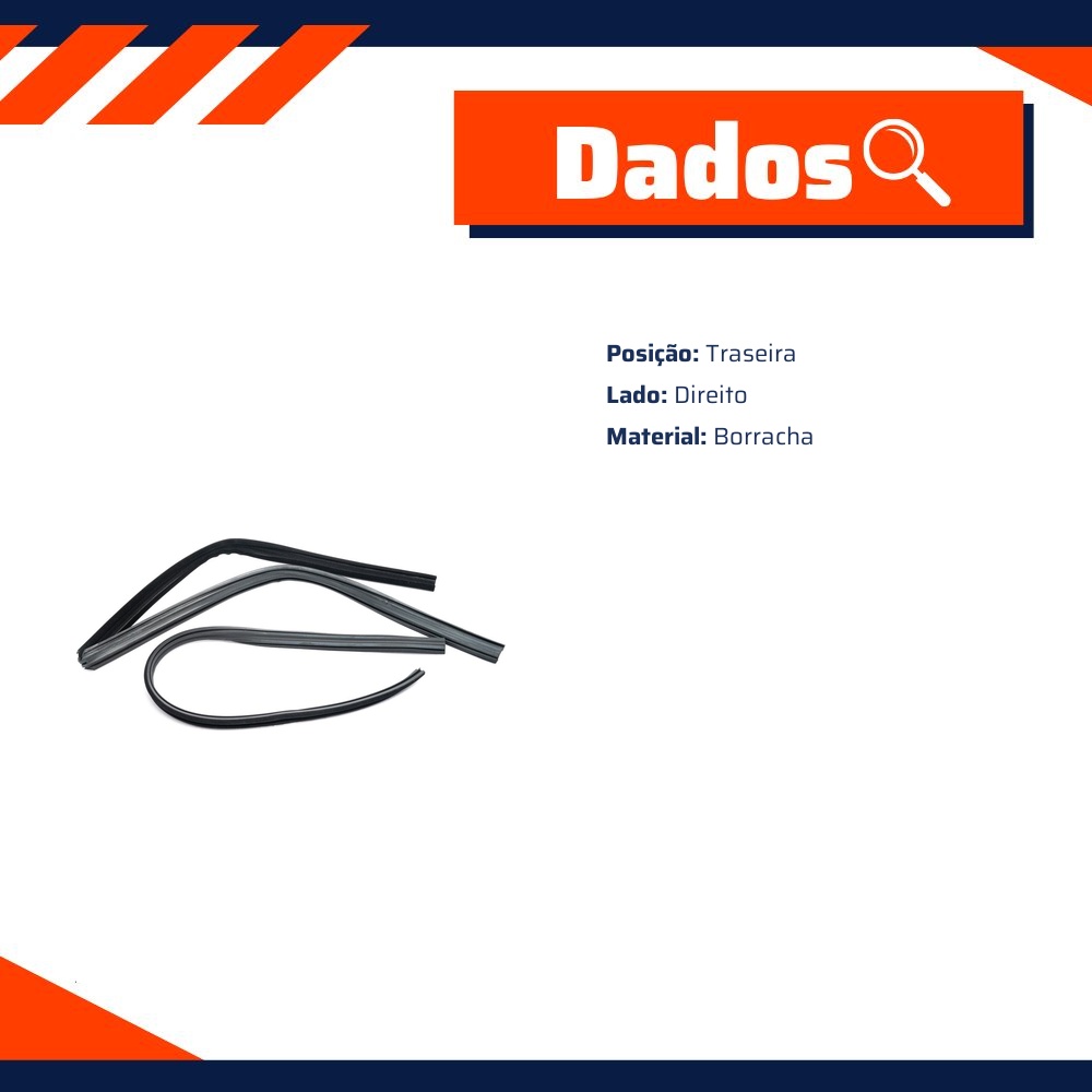 Canaleta da Porta para Chevrolet Monza e Monza Hatch - Uniflex - 38065