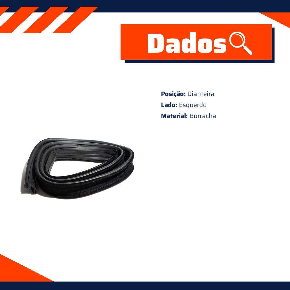 Canaleta da Porta para Chevrolet Celta e Prisma - Uniflex - 38095