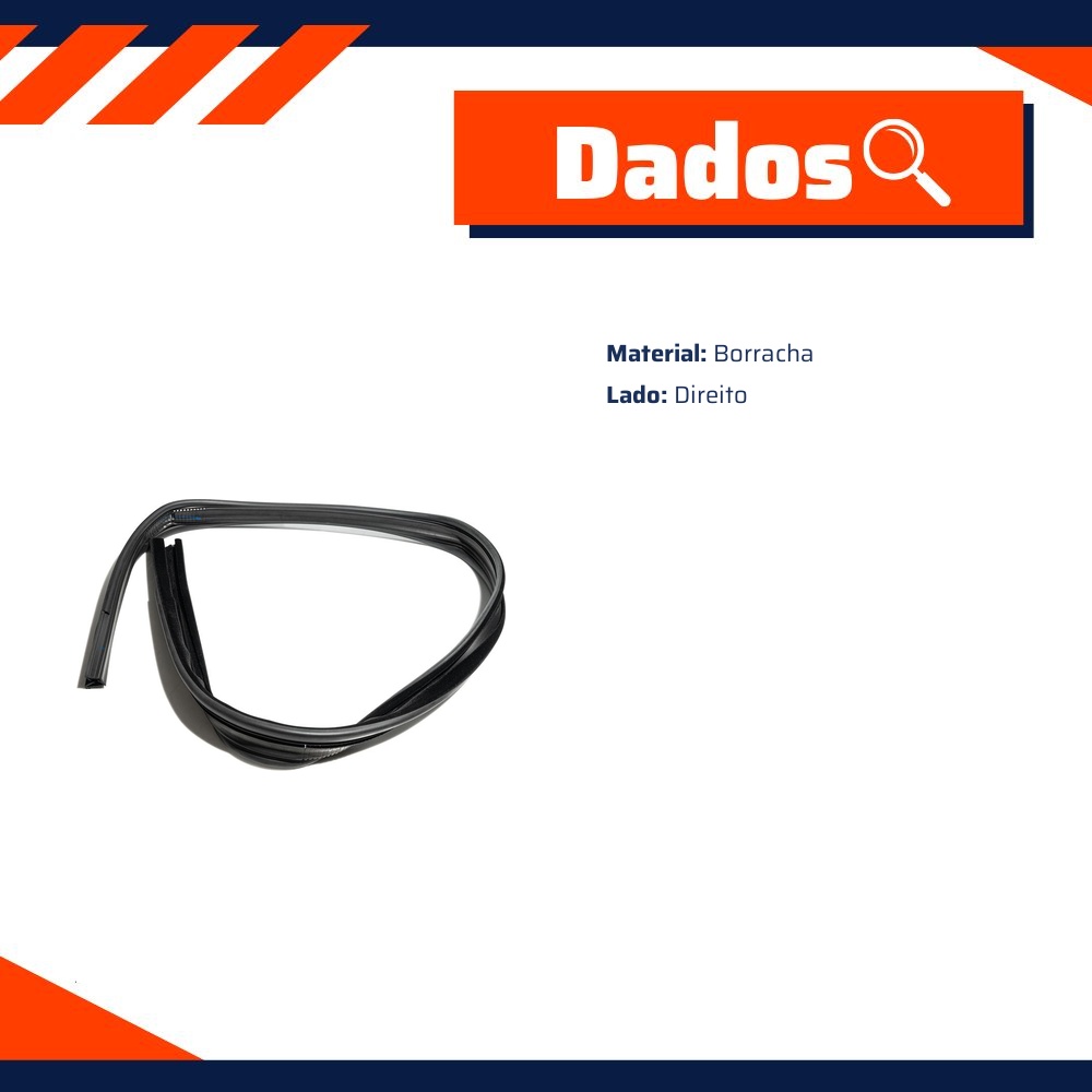 Canaleta da Porta para Fiat Uno - Uniflex - 39092
