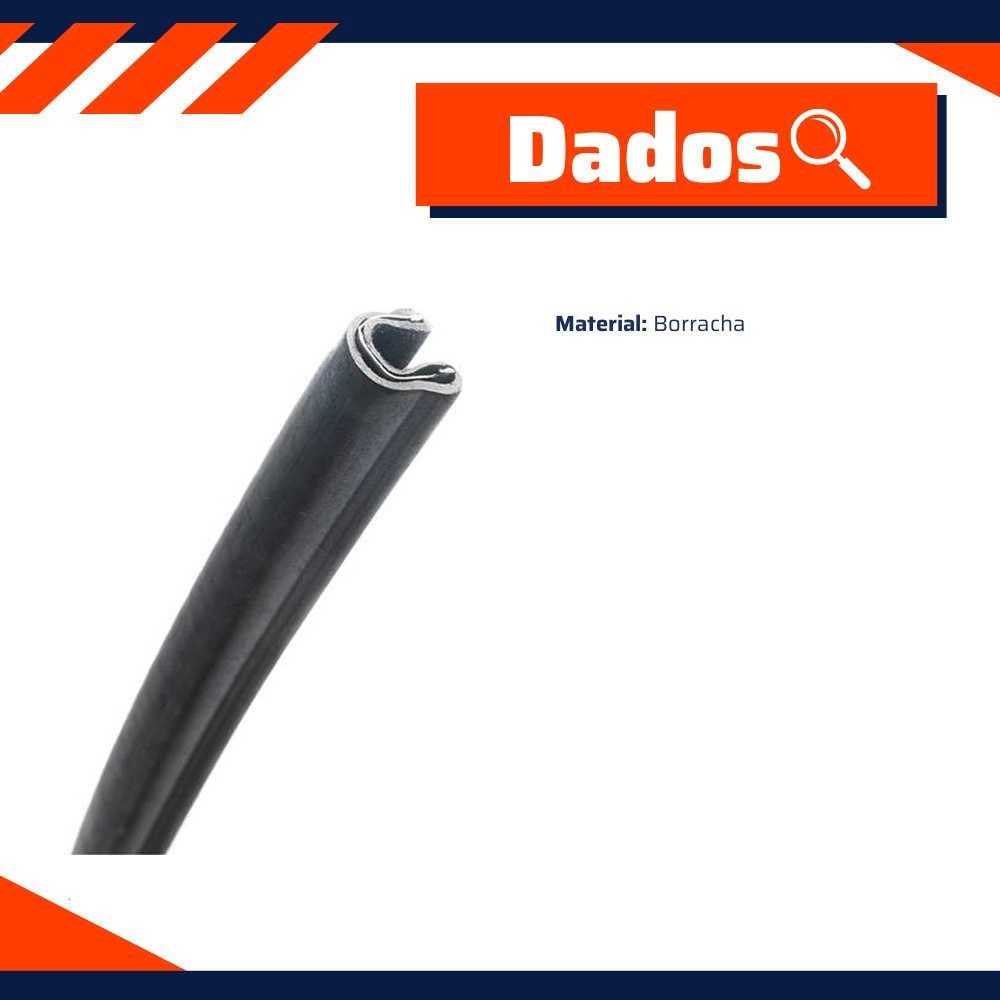 Jogo de Canaletas da Porta para Volkswagen Fusca e Kombi - Uniflex - 37497