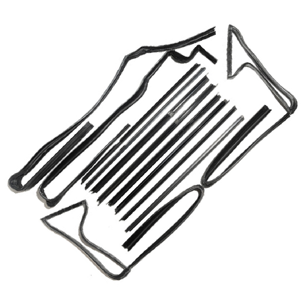 Jogo de Canaletas da Porta - Uniflex - 39030