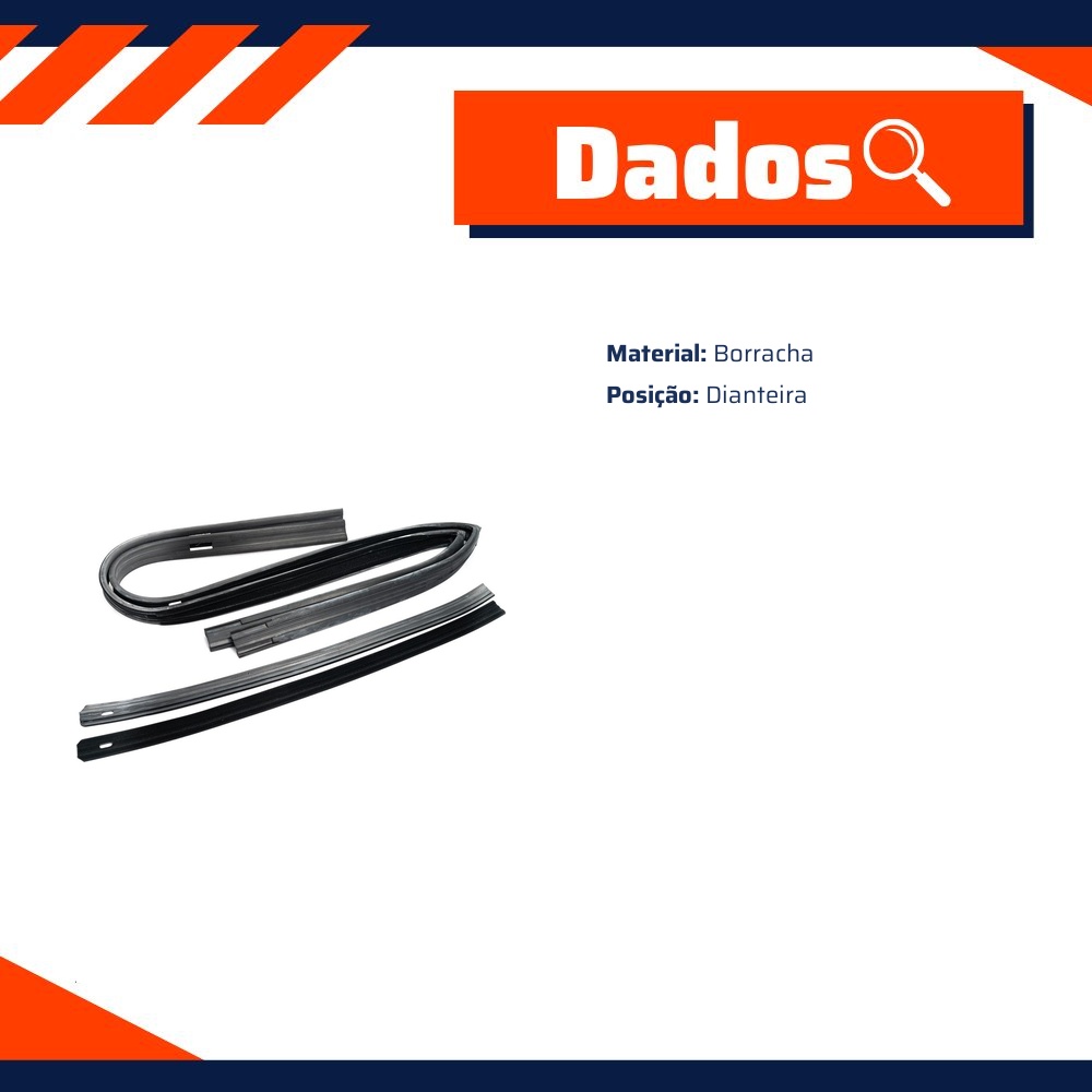 Jogo de Canaletas da Porta para Volkswagen Santana - Uniflex - 37539