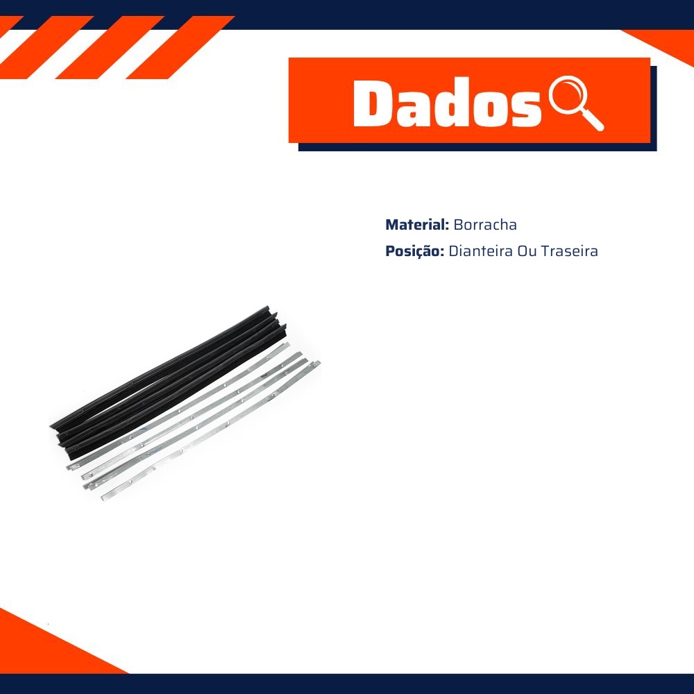 Jogo de Pestanas da Porta para Ford Corcel - Uniflex - 38699