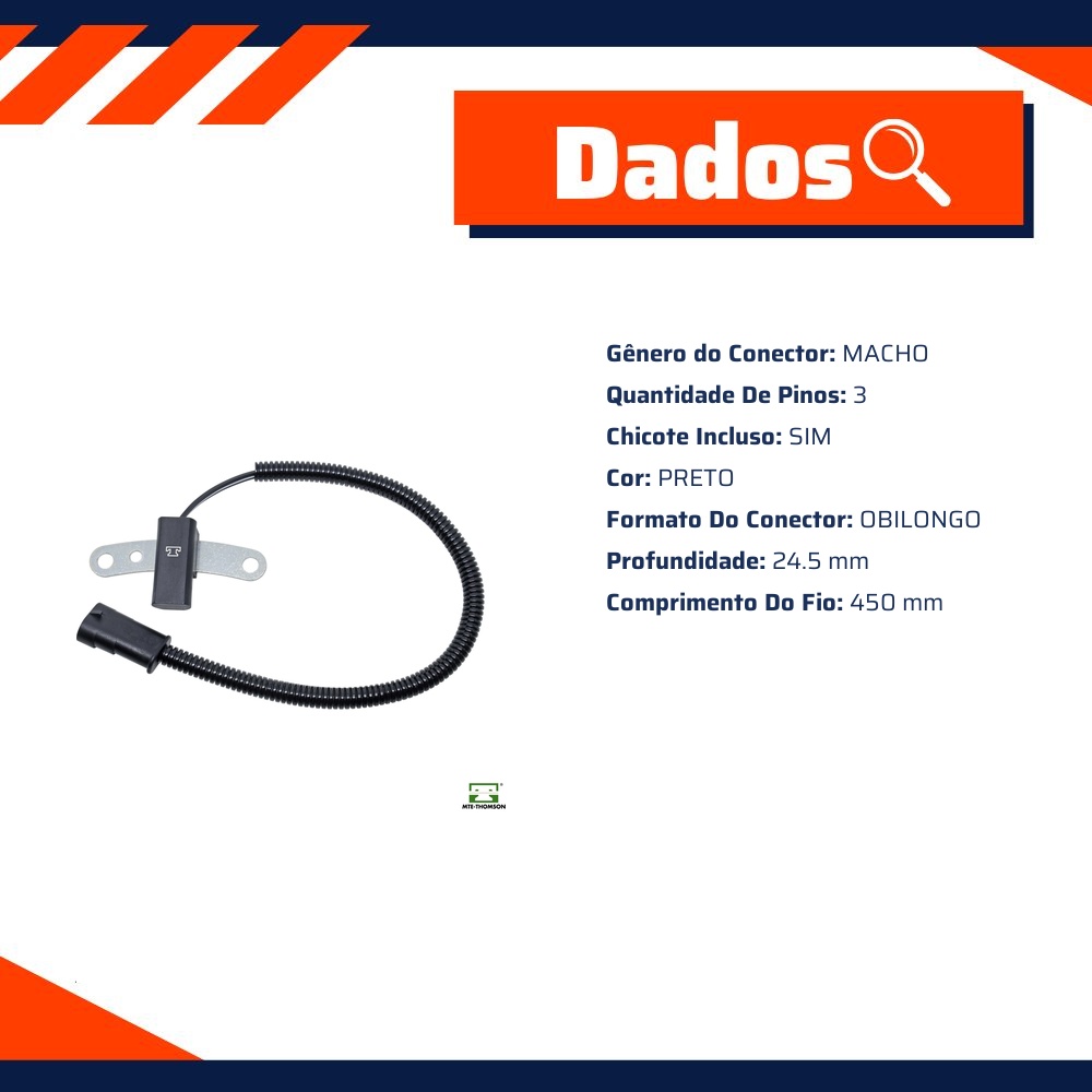 Sensor de Rotação do Motor para Dodge Dakota e Jeep Cherokee - MTE-THOMSON - 70793
