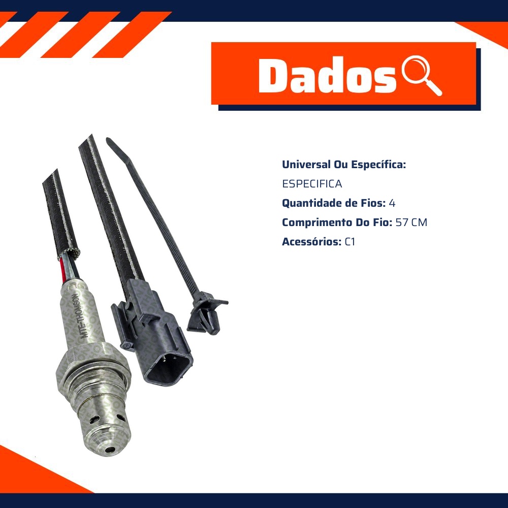 Sonda Lambda para Hyundai HB20 e HB20S - MTE-THOMSON - 8456.40.057C1