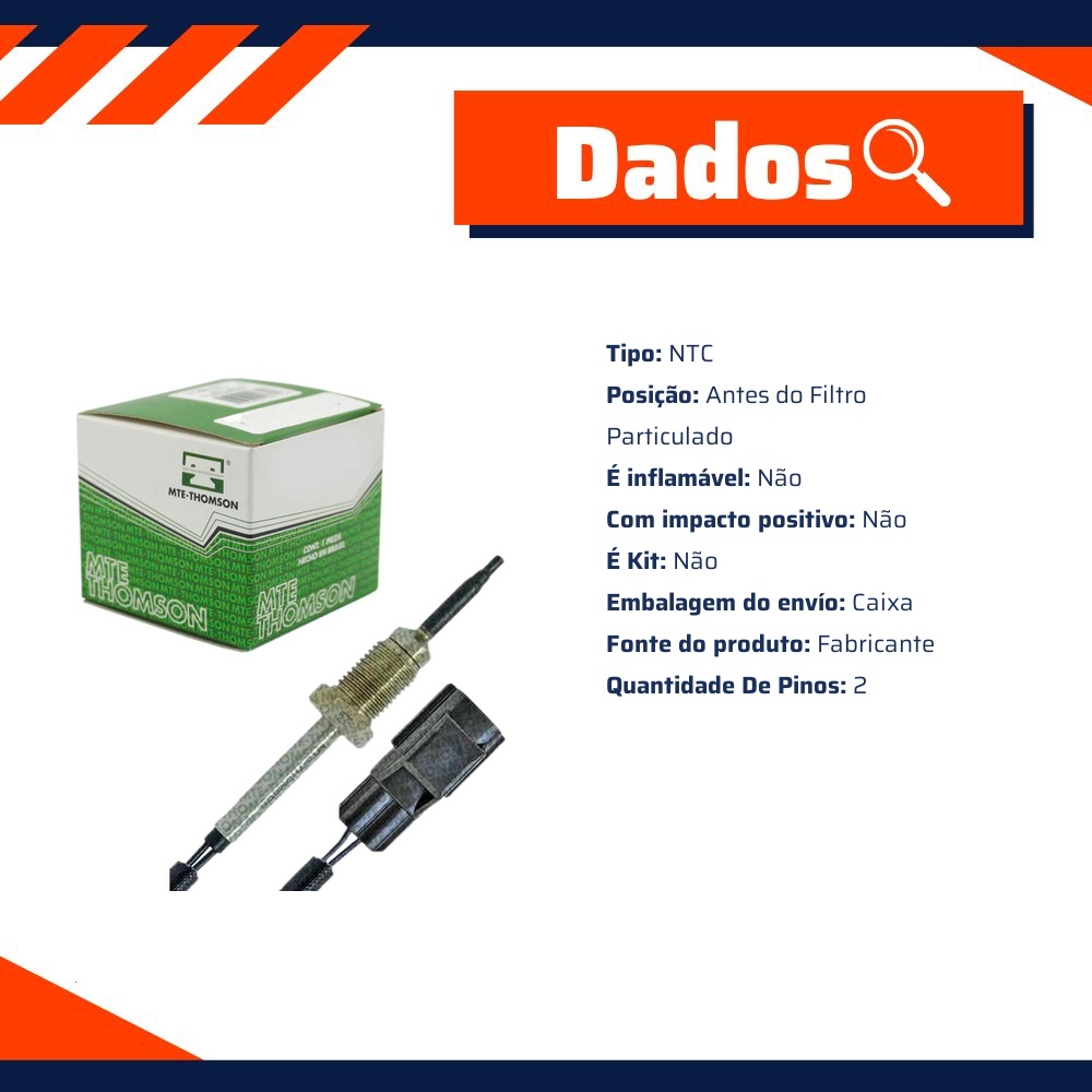 Sensor de Temperatura dos Gases do Escapamento - EGTS - MTE - 9044