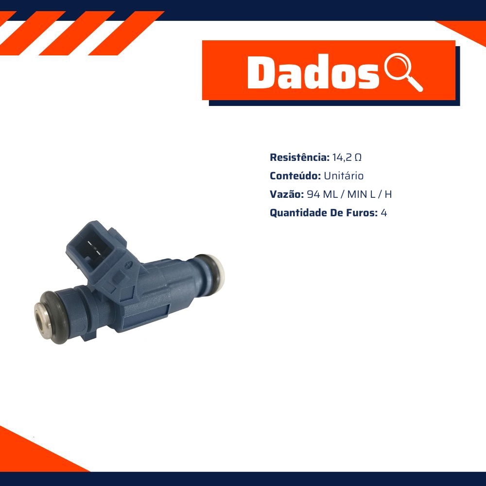 Bico Injetor para Peugeot 206 e 306 - Gauss - GI9794