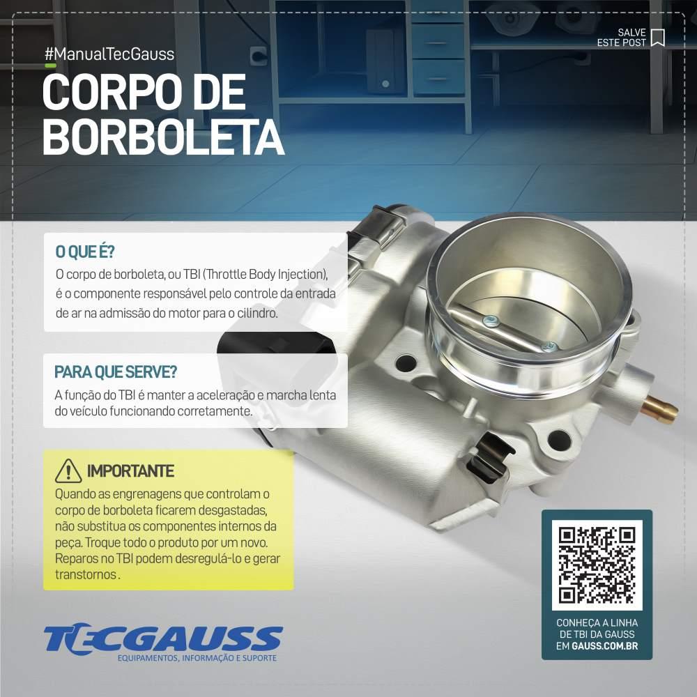 Corpo de Borboleta para Chevrolet S10 - Gauss - GI7646