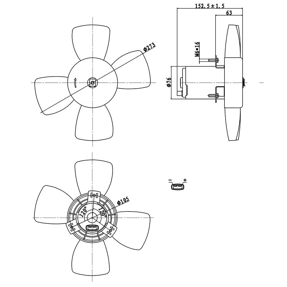Eletroventilador - Gauss - GE1156