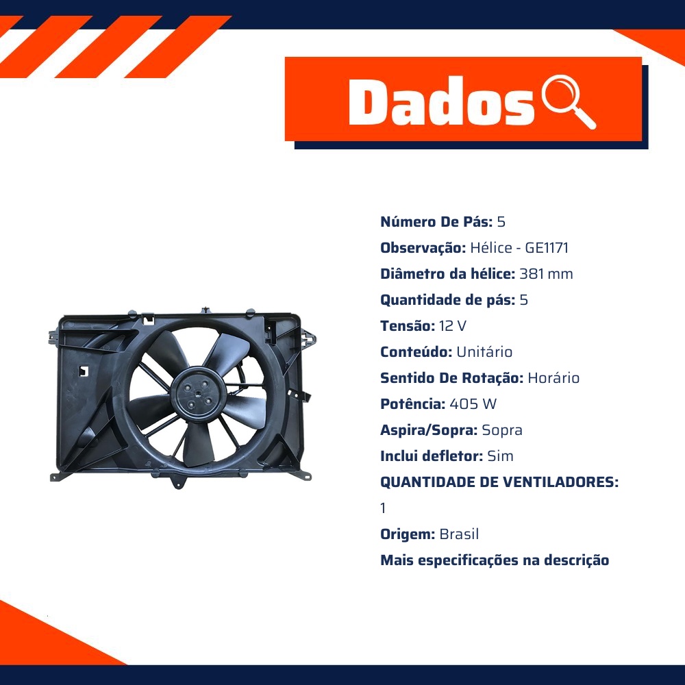 Eletroventilador - Gauss - GE1160