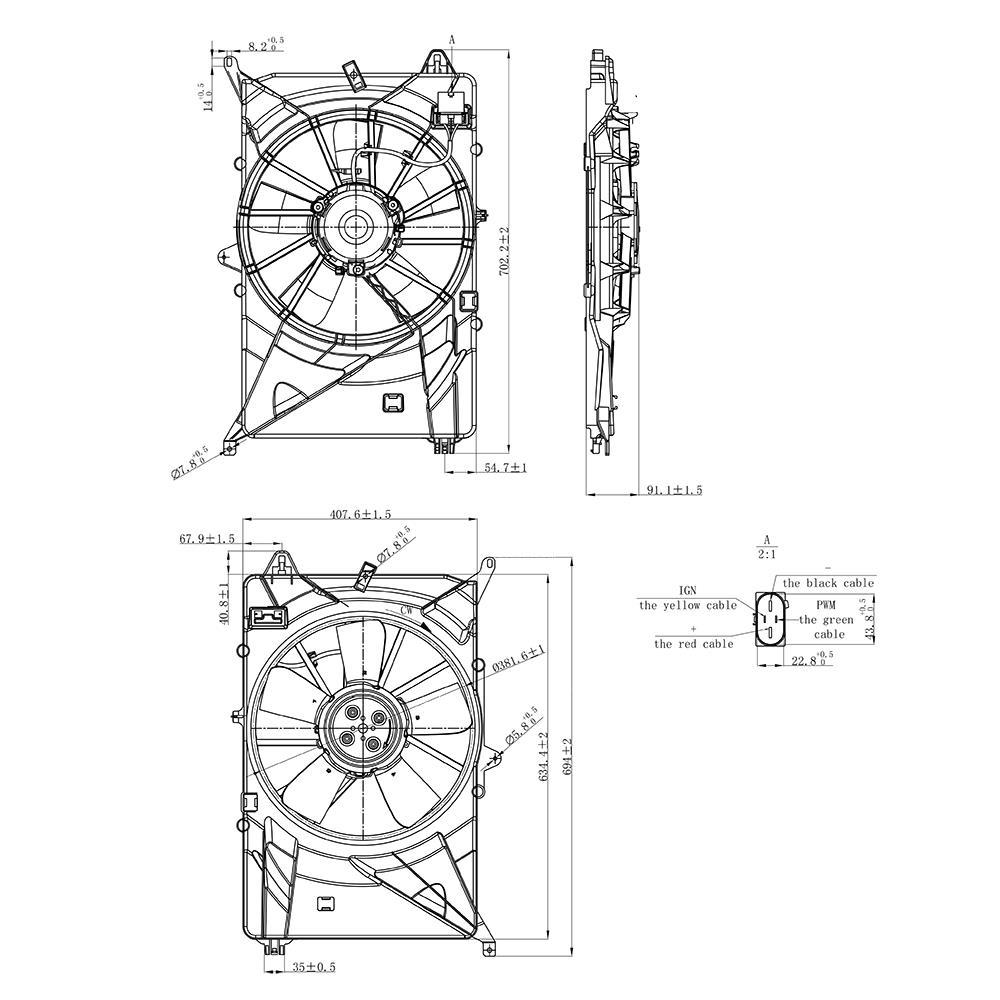 Eletroventilador - Gauss - GE1160