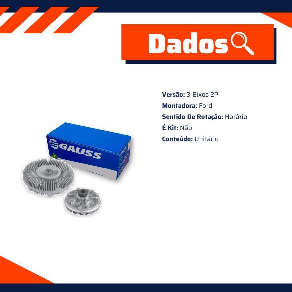 Embreagem Viscosa - Gauss - GE6048