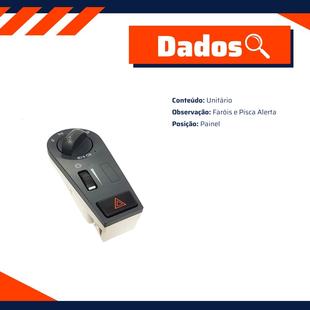 Interruptor de Luz e Alerta - Gauss - GE2141