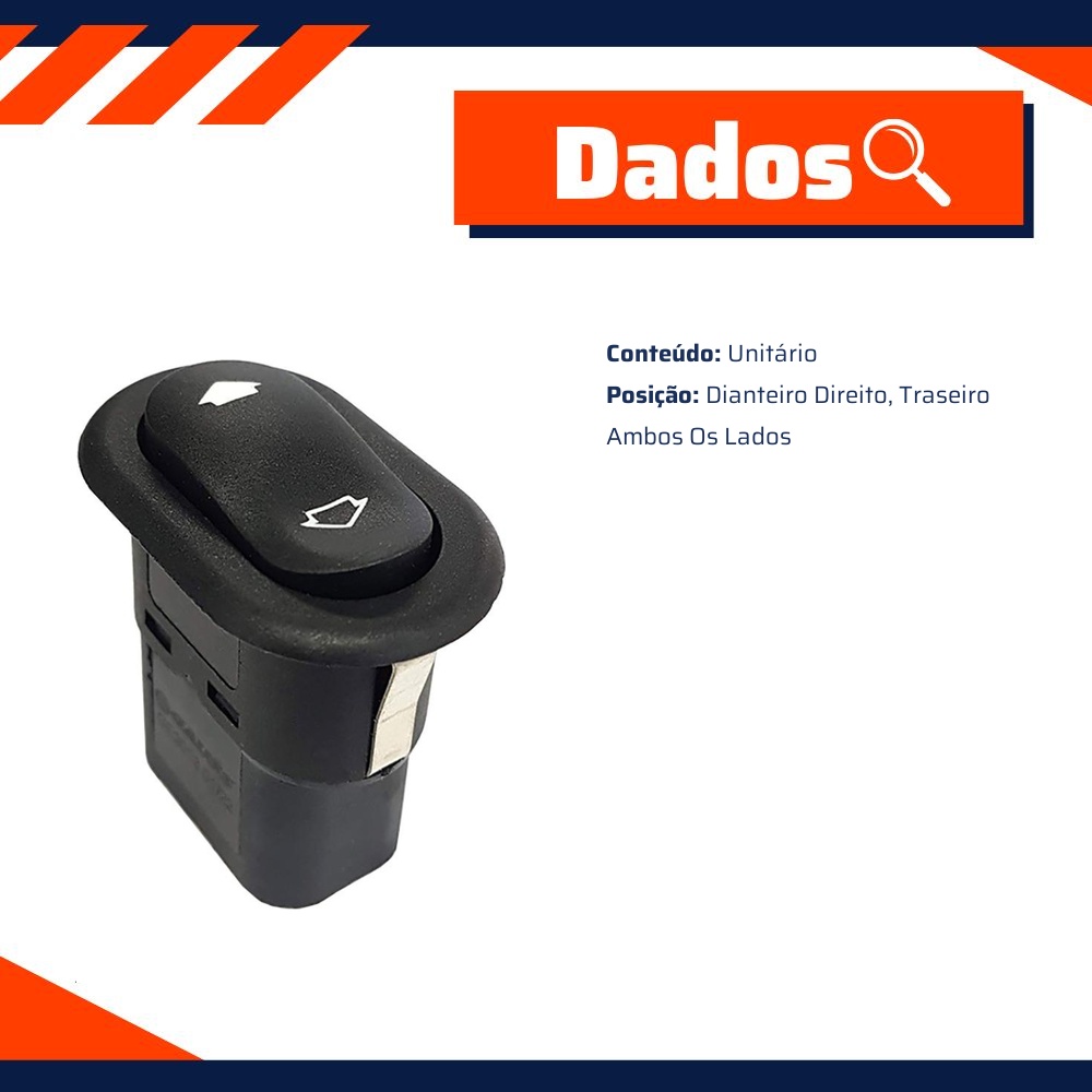 Interruptor para Vidro Elétrico - Gauss - GE2013