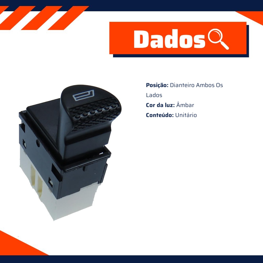 Interruptor para Vidro Elétrico - Gauss - GE2030