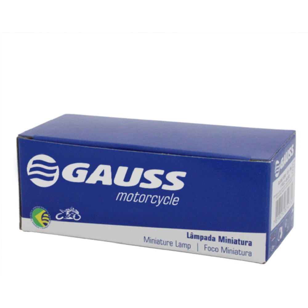 10 Lâmpadas Âmbar W2.1X9.5D para Honda Biz 125 - Gauss - GL905A
