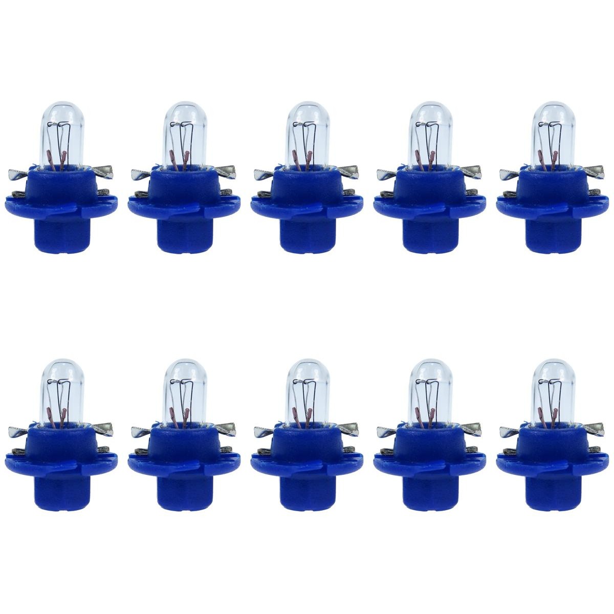 10 Lâmpadas Miniatura Painel 12V 1,2W Base Azul - Gauss - GL2351MF6