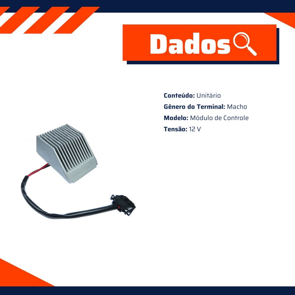 Resistência 12V Módulo de Controle para Volkswagen Polo e Polo Sedan - Gauss - GE3052