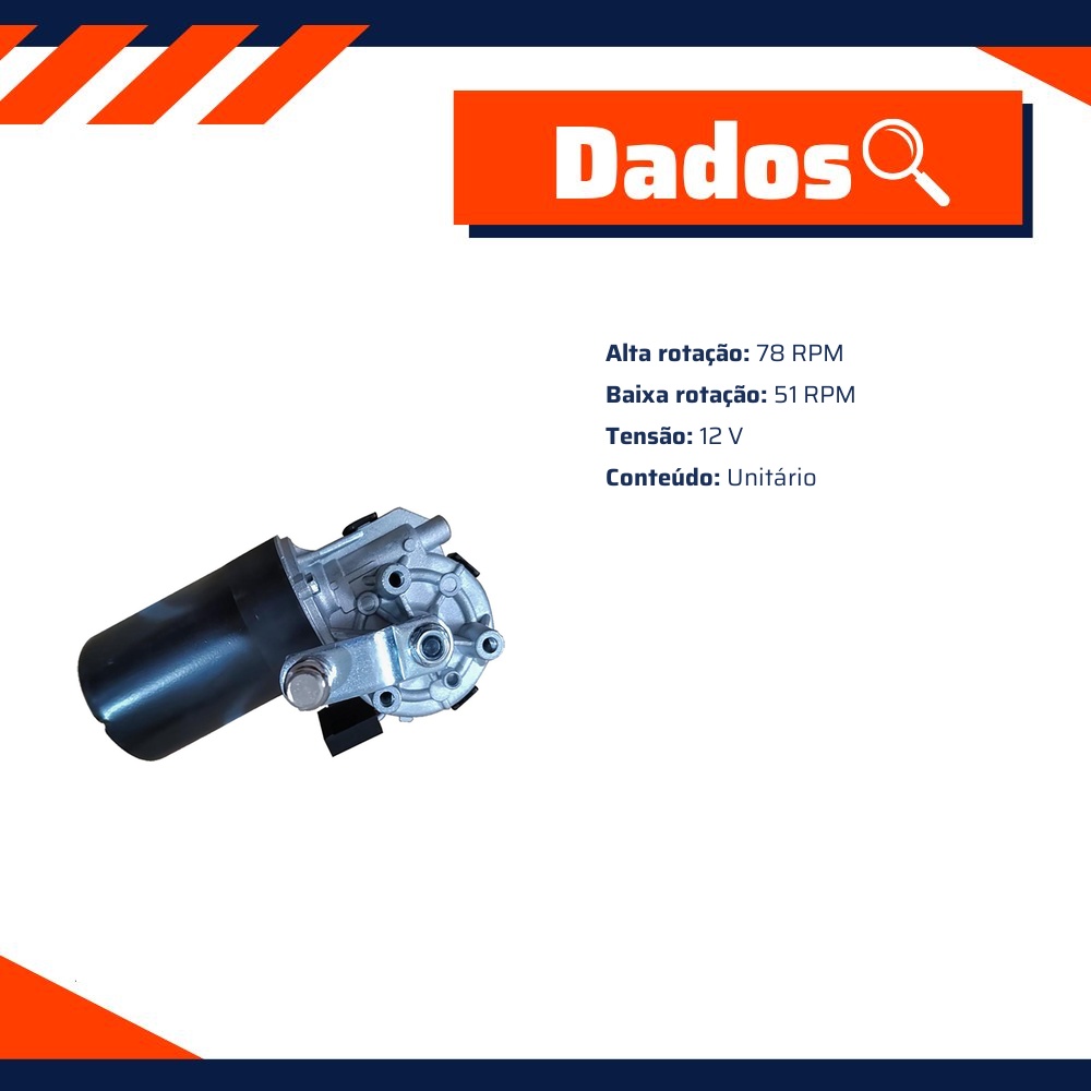 Motor do Limpador de Para-Brisas - Gauss - GE5015