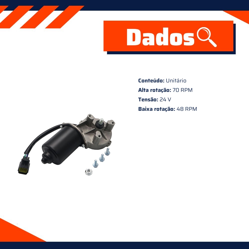 Motor do Limpador de Para-Brisas - Gauss - GE5113