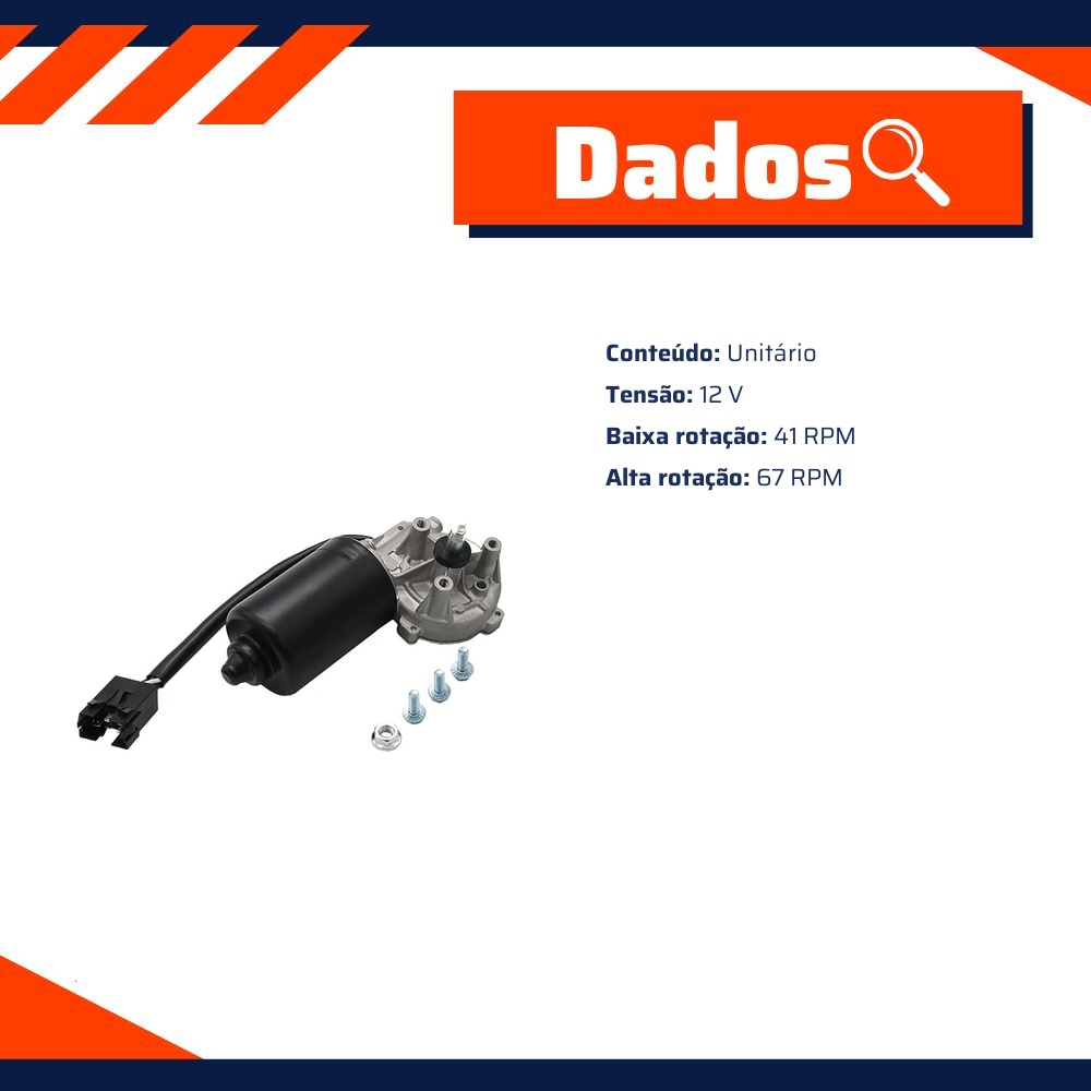 Motor do Limpador de Para-Brisas - Gauss - GE5121