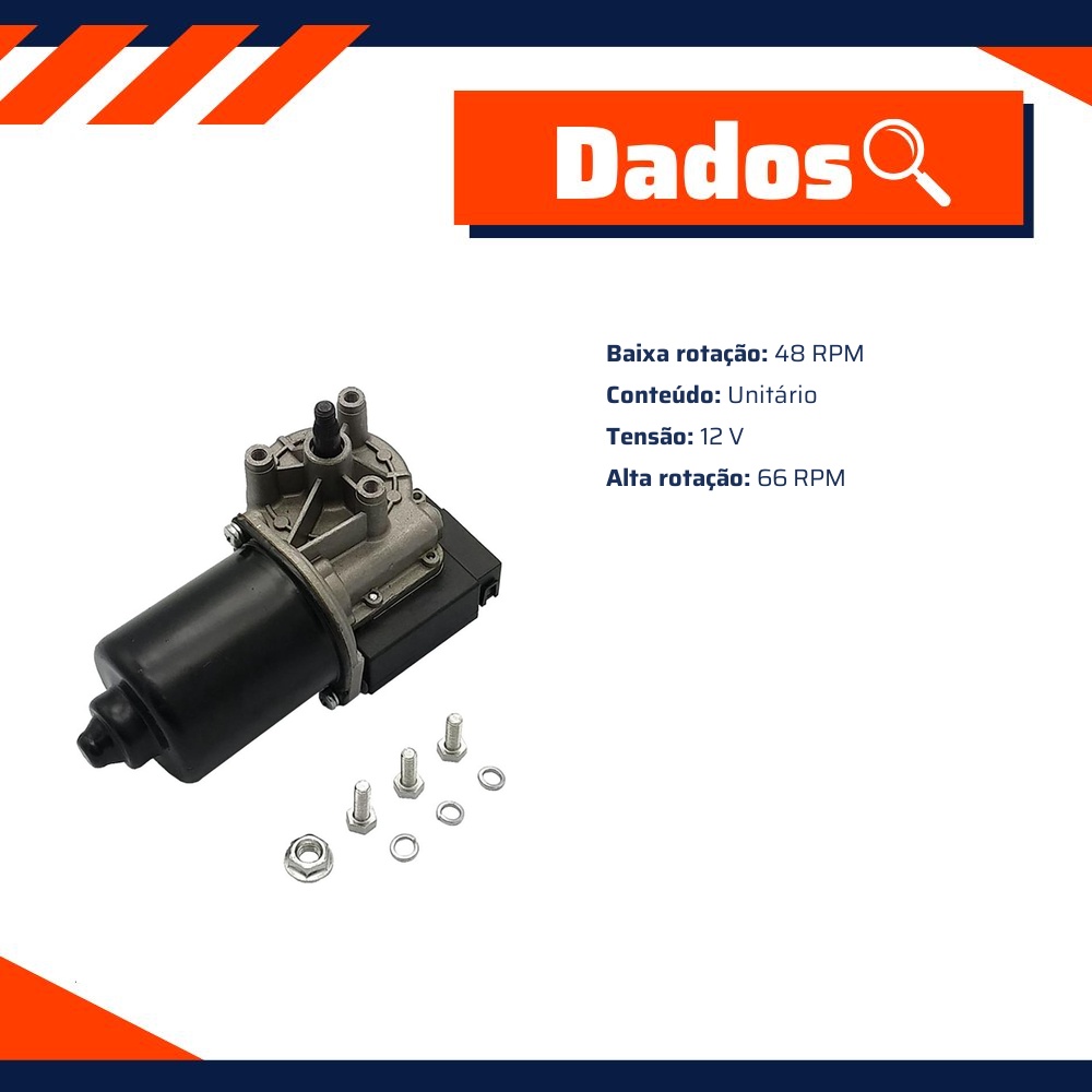 Motor do Limpador de Para-Brisas - Gauss - GE5403