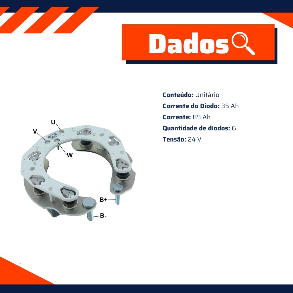 Placa de Diodos - Gauss - GA1212