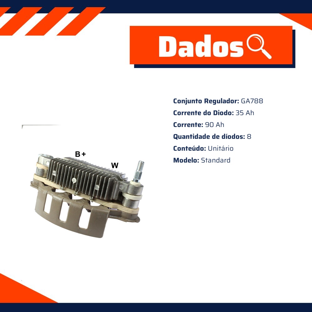 Ponte Retificadora Standard para Honda Civic - Gauss - GA1238