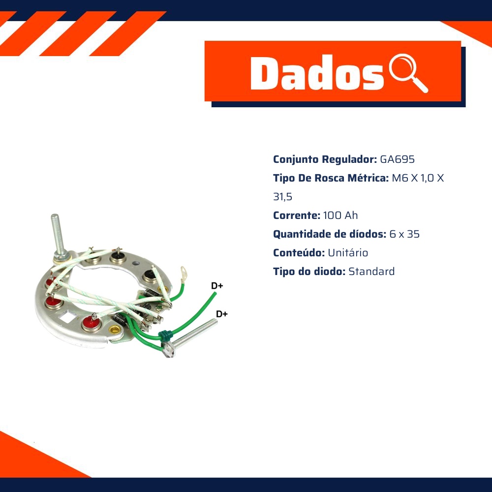 Placa de Diodos - Gauss - GA1242