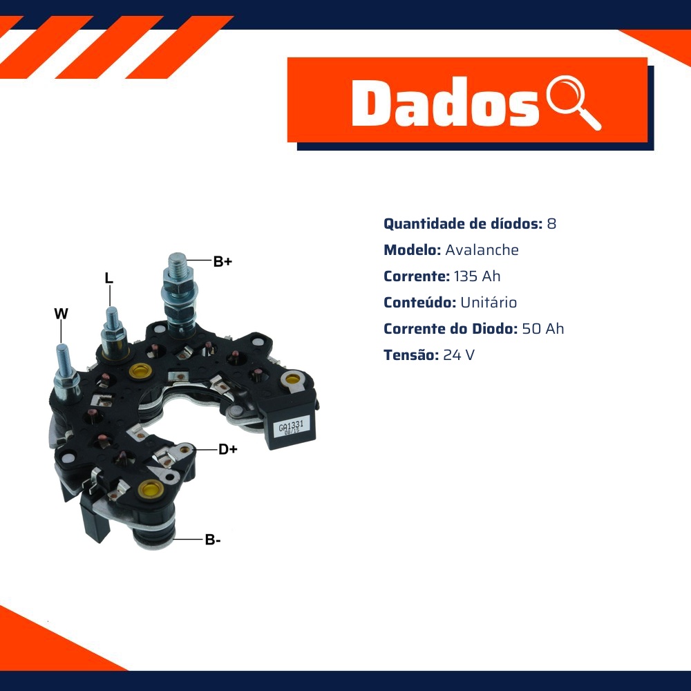 Placa de Diodos - Gauss - GA1331